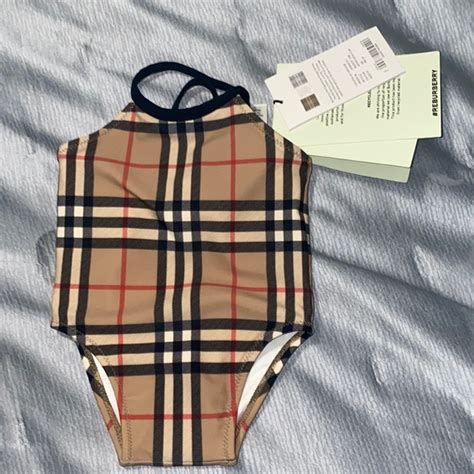 baby girl burberry bathing suit|Burberry swim shorts baby boy.